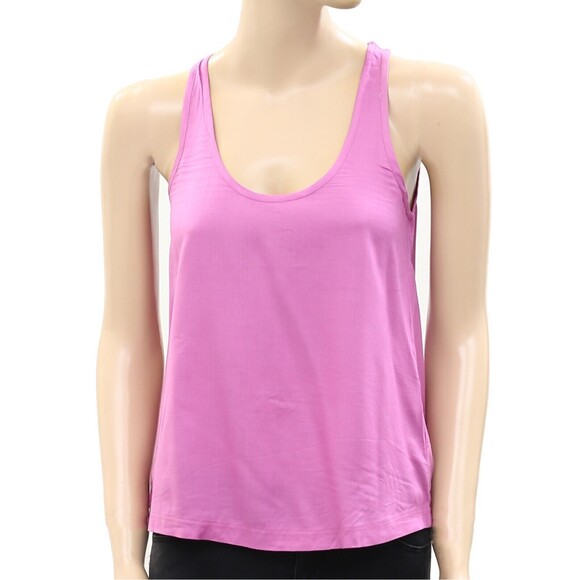 Farm Rio Anthropologie Basic Regatta Purple Tank Blouse Top Sleeveless SP 233003 - Picture 2 of 5